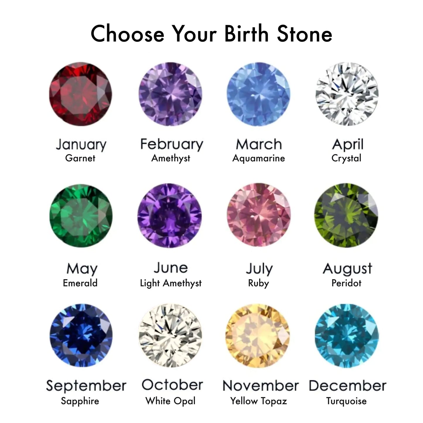 Beautiful Birthstone Necklace