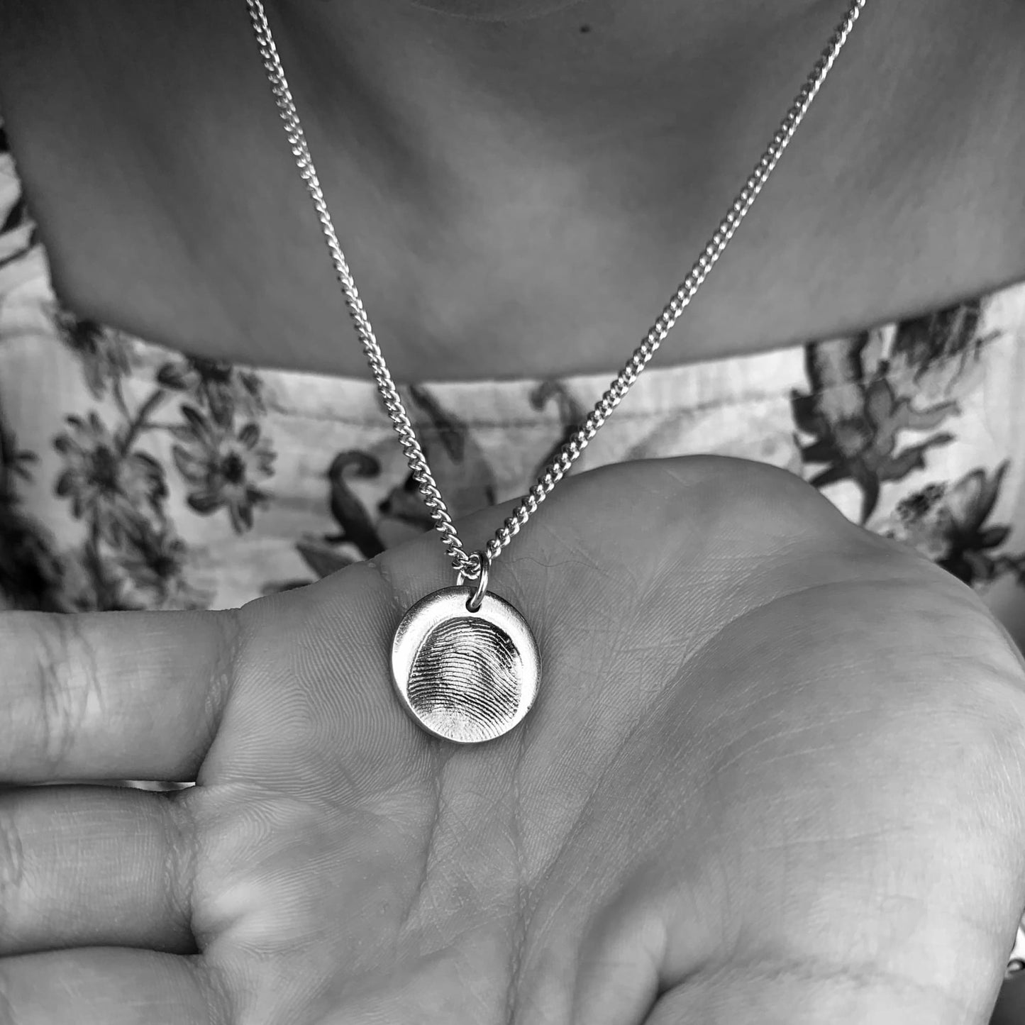 Transform fingerprints into fine silver jewellery