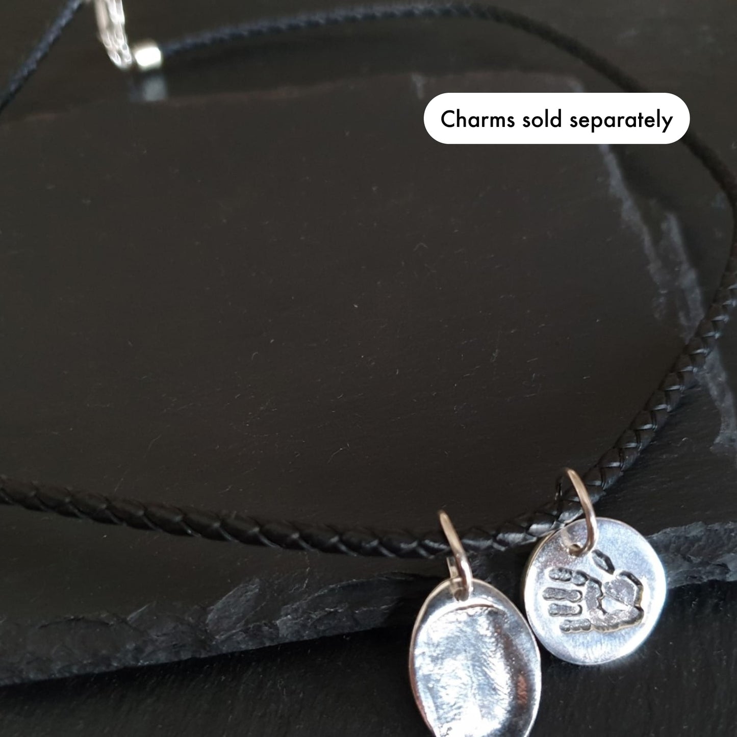 Black Braided Leather Necklace