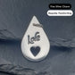Custom Handwriting on Silver Print Charm