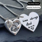 Custom Handwriting on Silver Print Charm